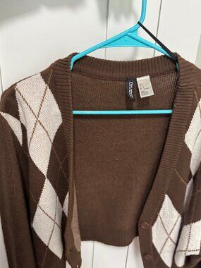 H&M Brown Y2K cardigan